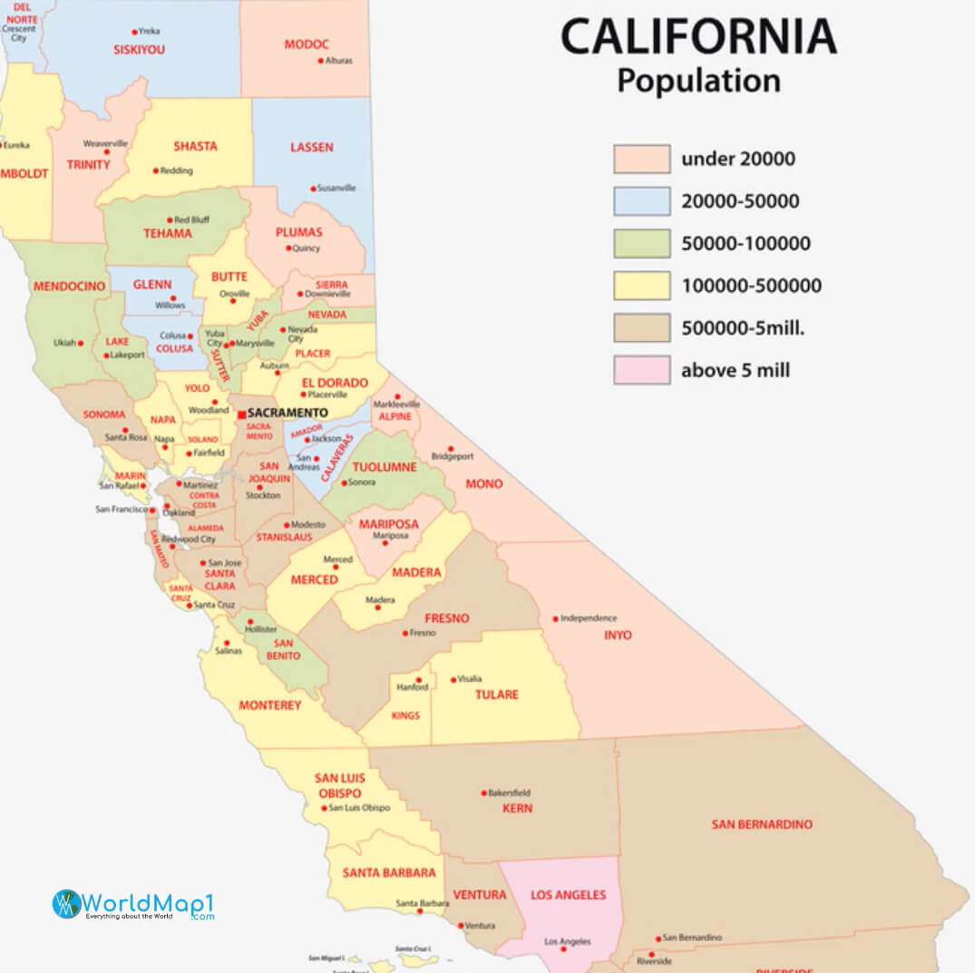 California Population Map